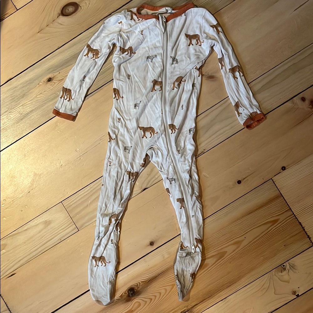 Kyte Baby Zippered African Print Onesie with feet
